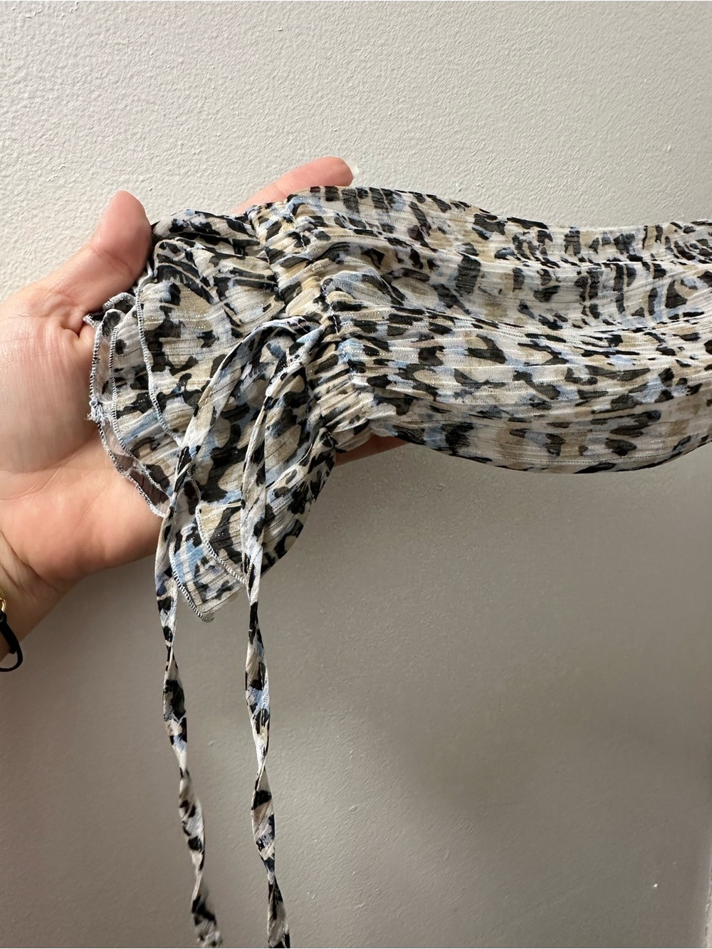 RIANI Luxury Leopard Print Midi Dress - Metallic Silver Detail - Size 12 / DE 42 - Picture 4 of 16